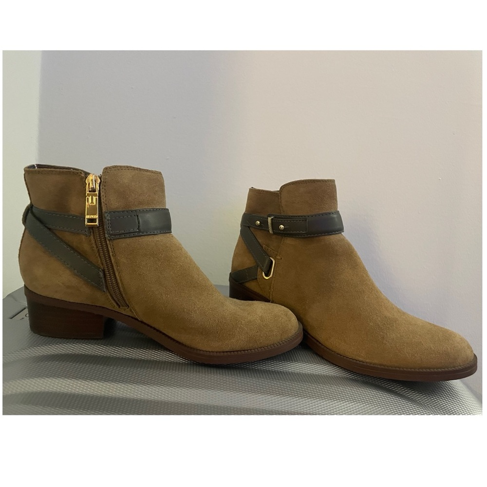 Tommy Hilfiger Suede Ankle Boots with Buckle